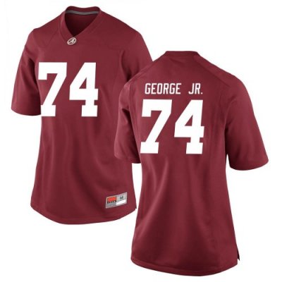 Women's Alabama Crimson Tide #74 Damieon George Jr. Crimson Game NCAA College Football Jersey 2403ZJAV5